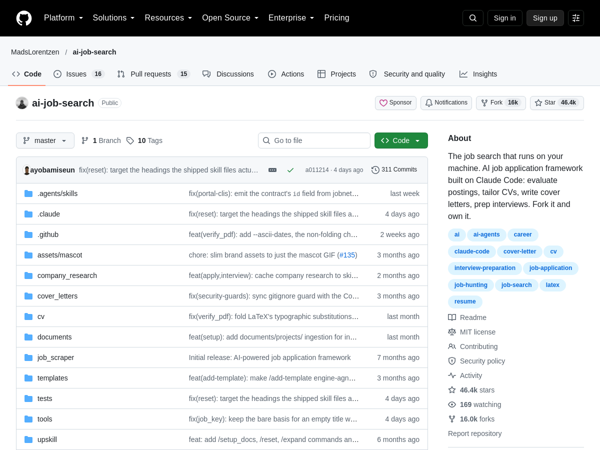 Screenshot of Ai Job Search