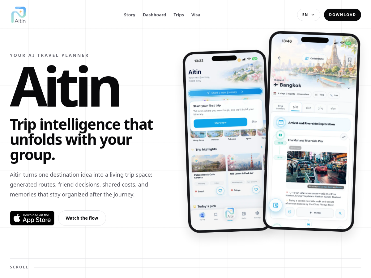 Screenshot of Aitin