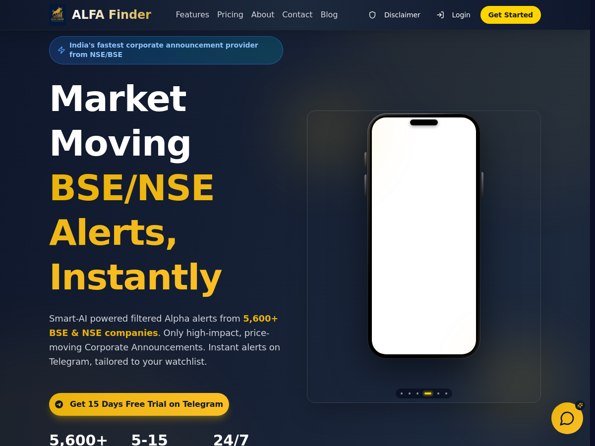 Screenshot of ALFA Finder