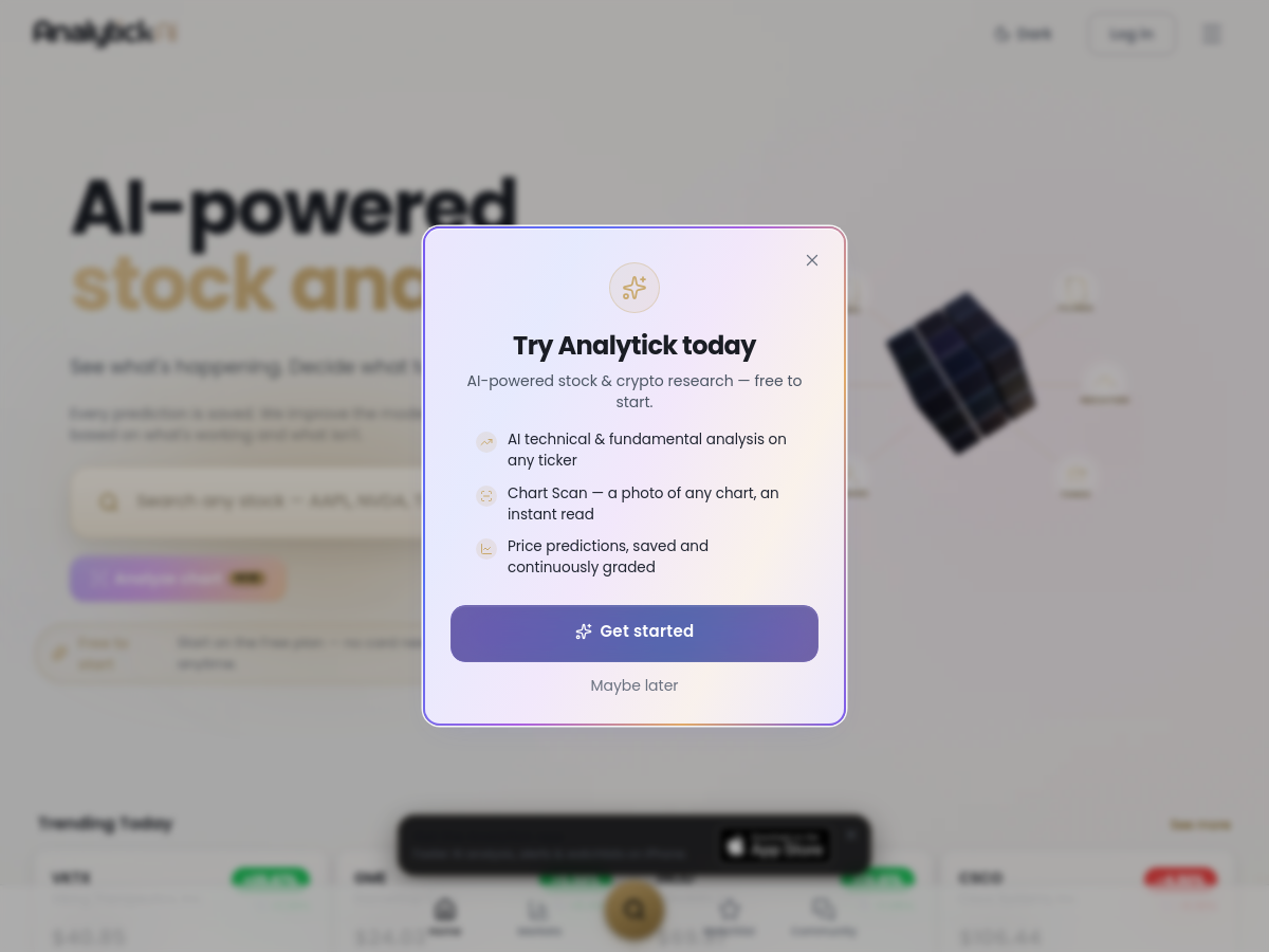Screenshot of Analytick AI