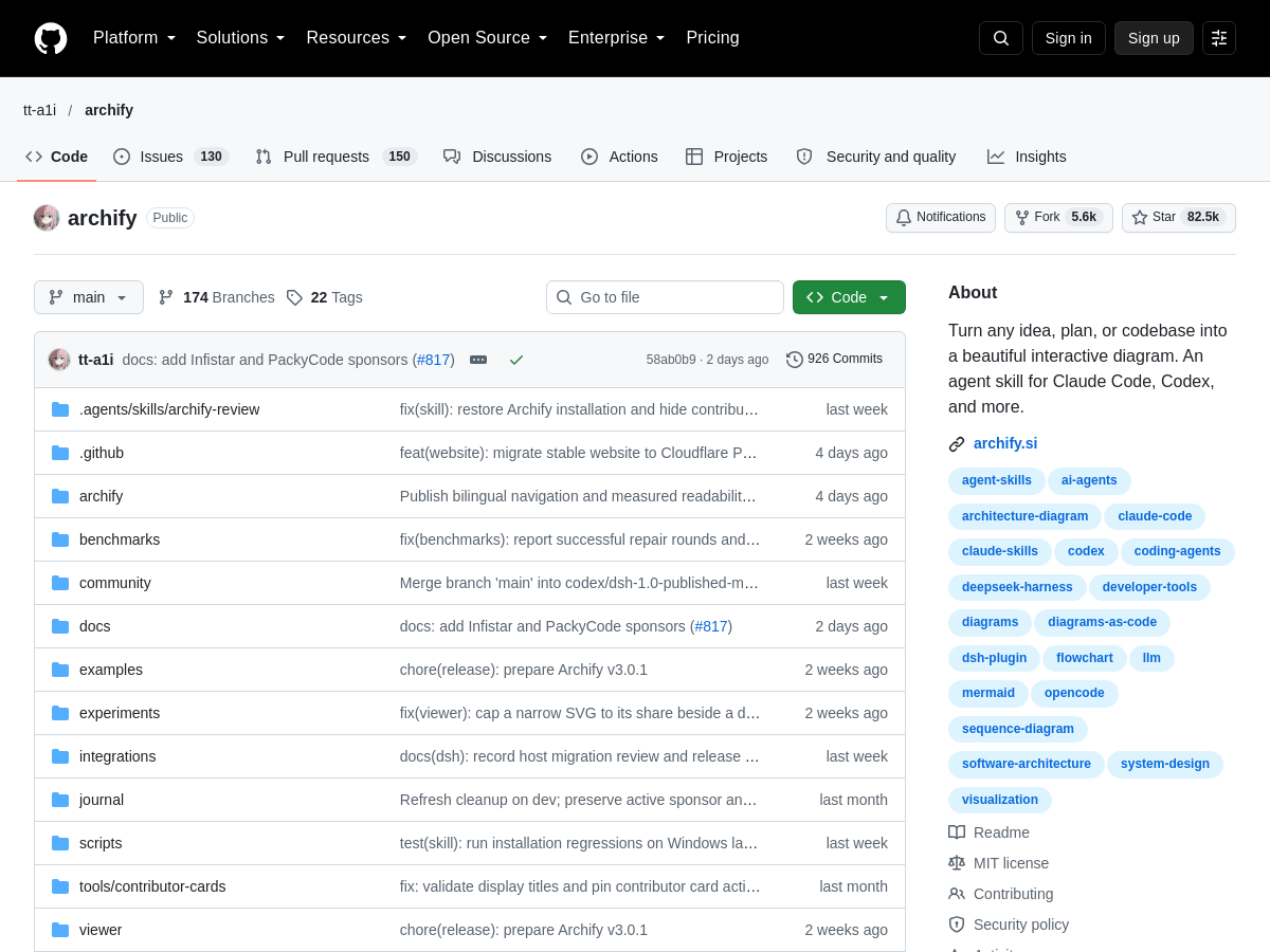 Screenshot of Archify
