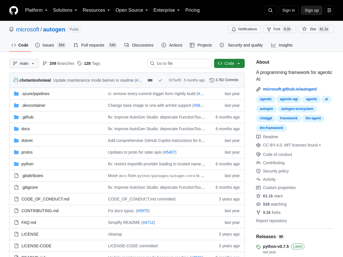 Screenshot of AutoGen