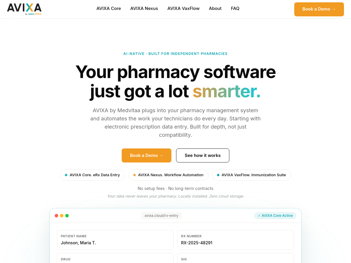 Screenshot of AVIXA by Medvitaa