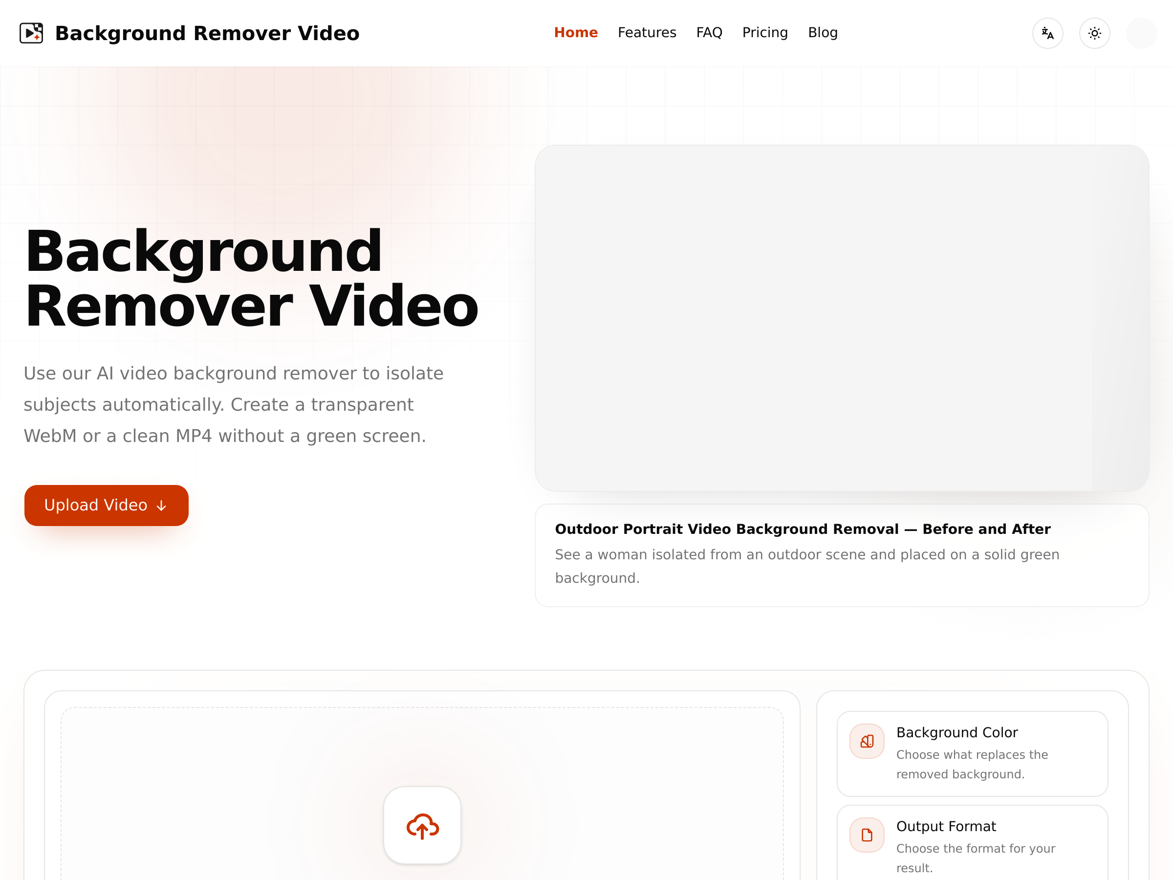 Screenshot of Background Remover Video