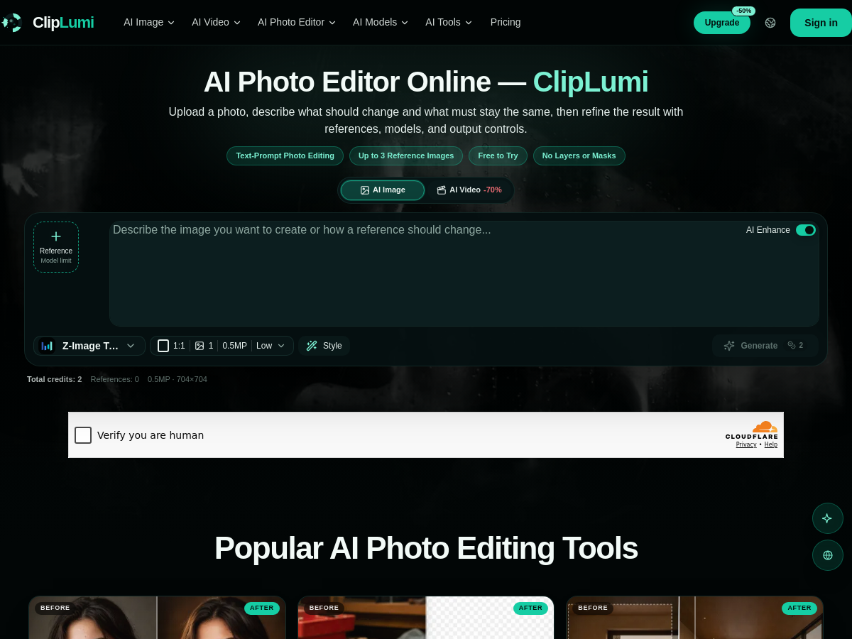 Screenshot of ClipLumi