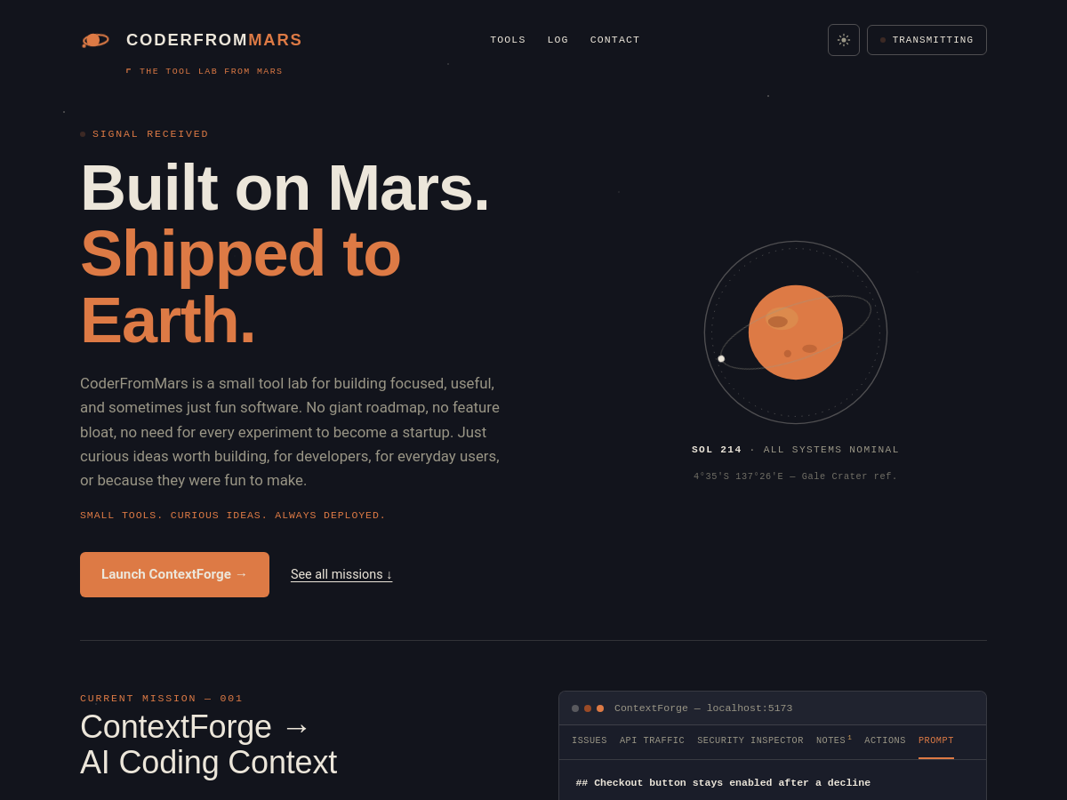 Screenshot of ContextForge → AI Coding Context