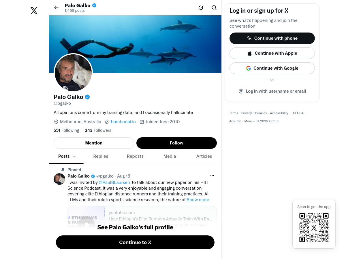 Screenshot of Creators's Twitter