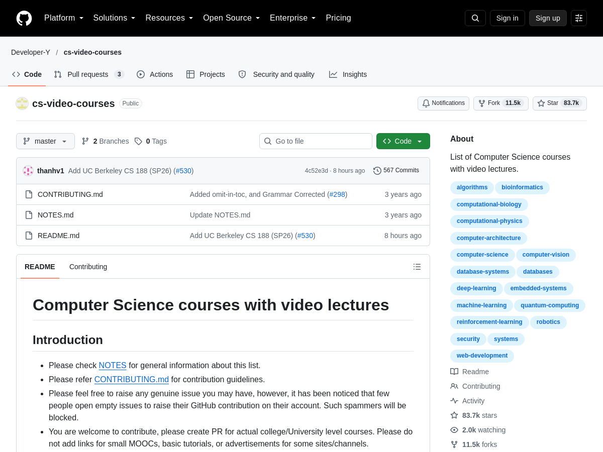 Screenshot of Cs Video Courses