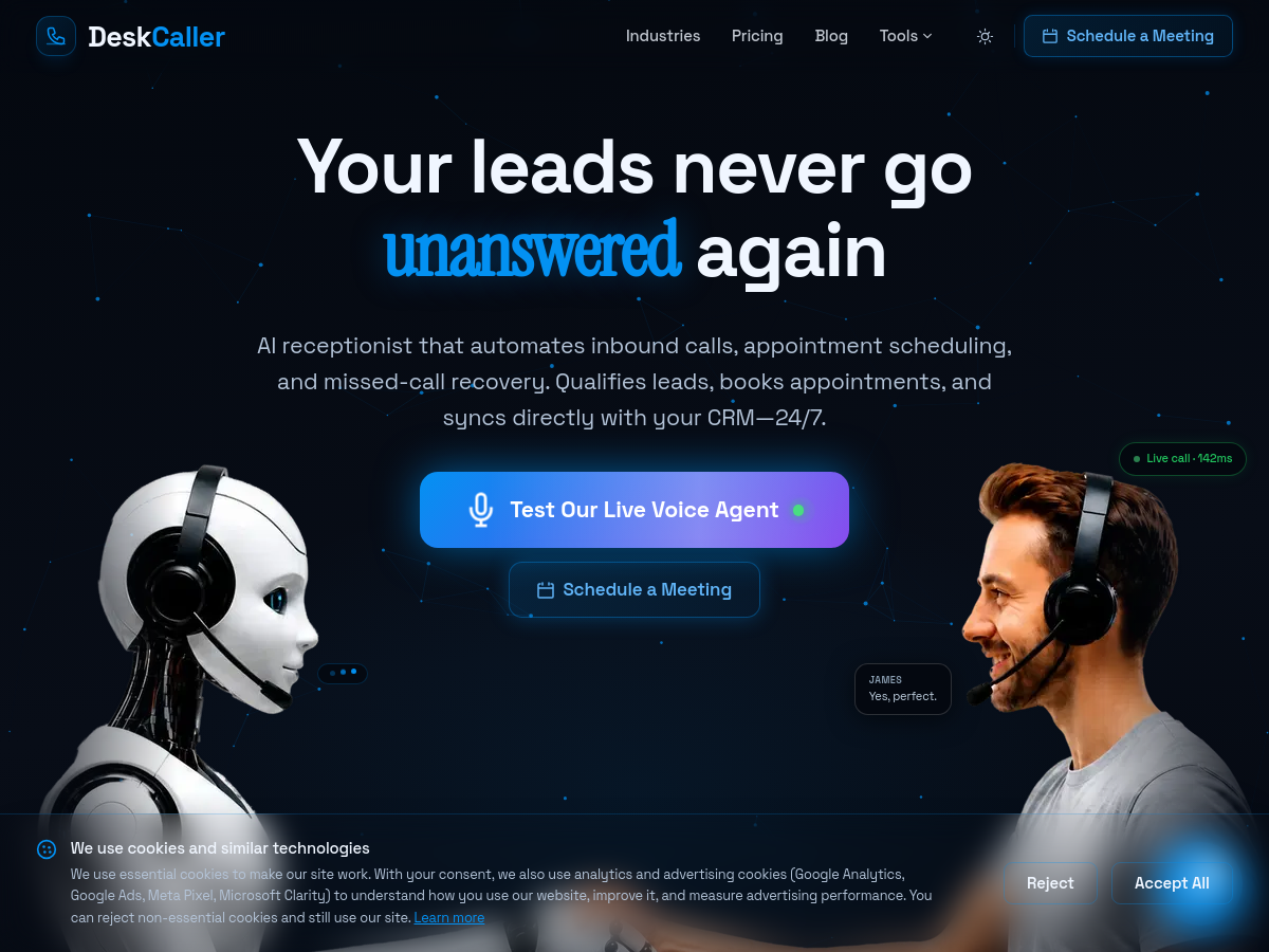 Screenshot of DeskCaller