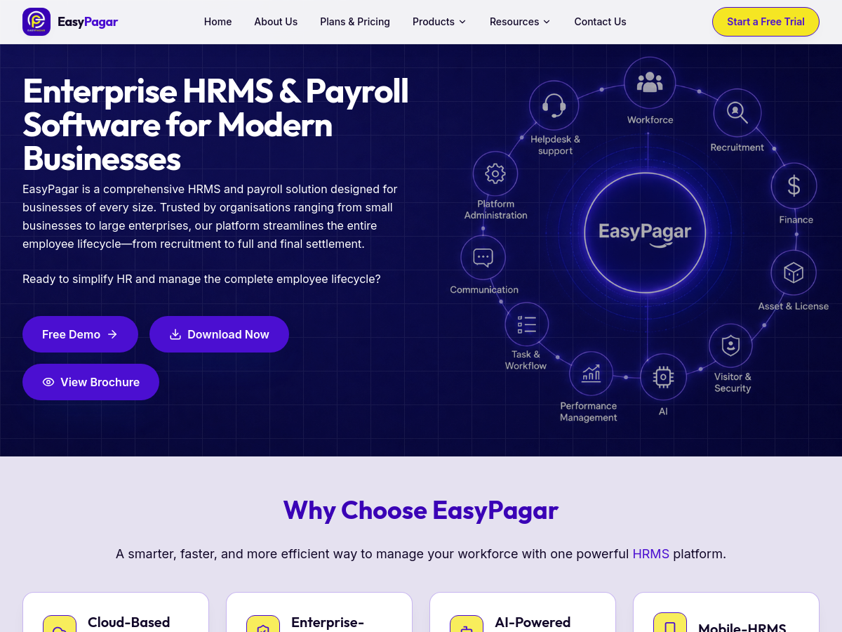 Screenshot of EasyPagar