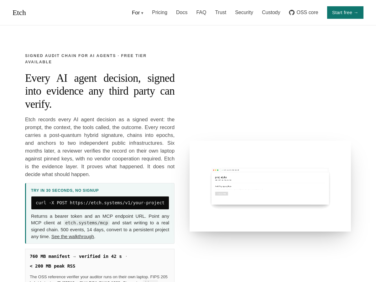 Screenshot of Etch