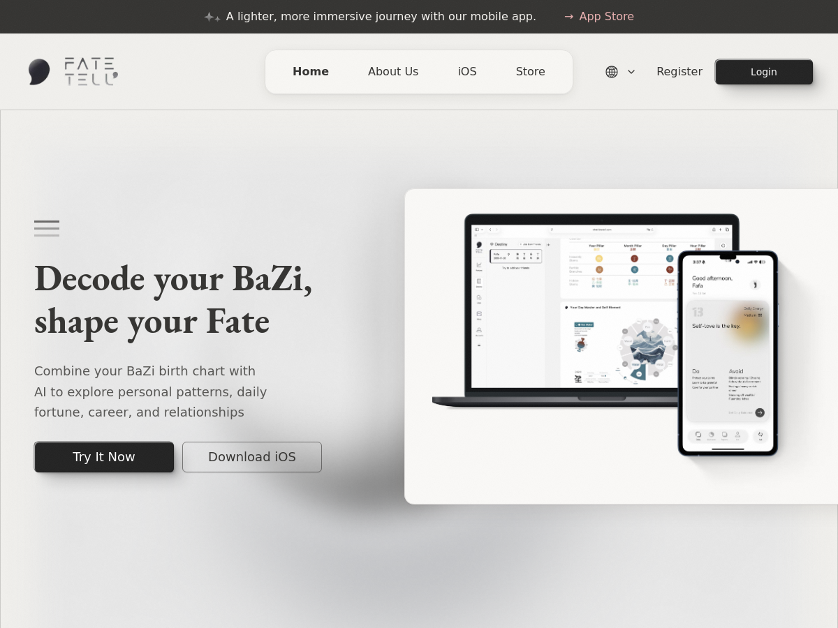 Screenshot of FateTell