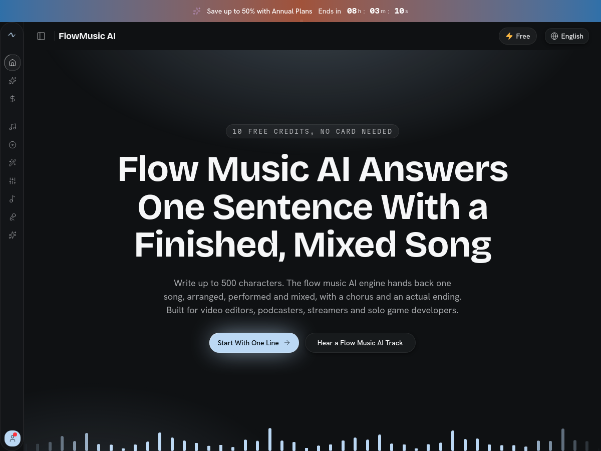 Screenshot of FlowMusic AI