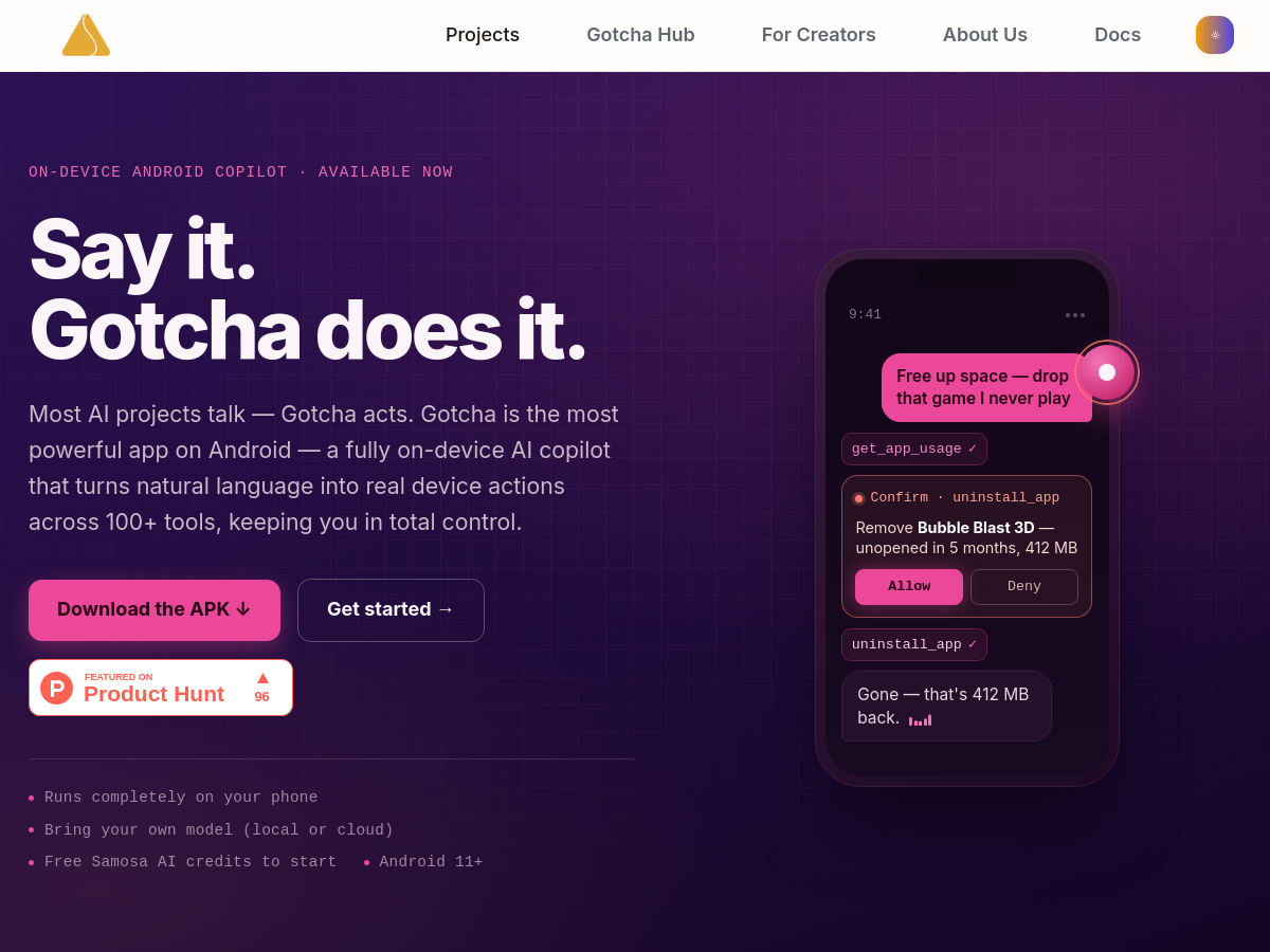 Screenshot of Gotcha