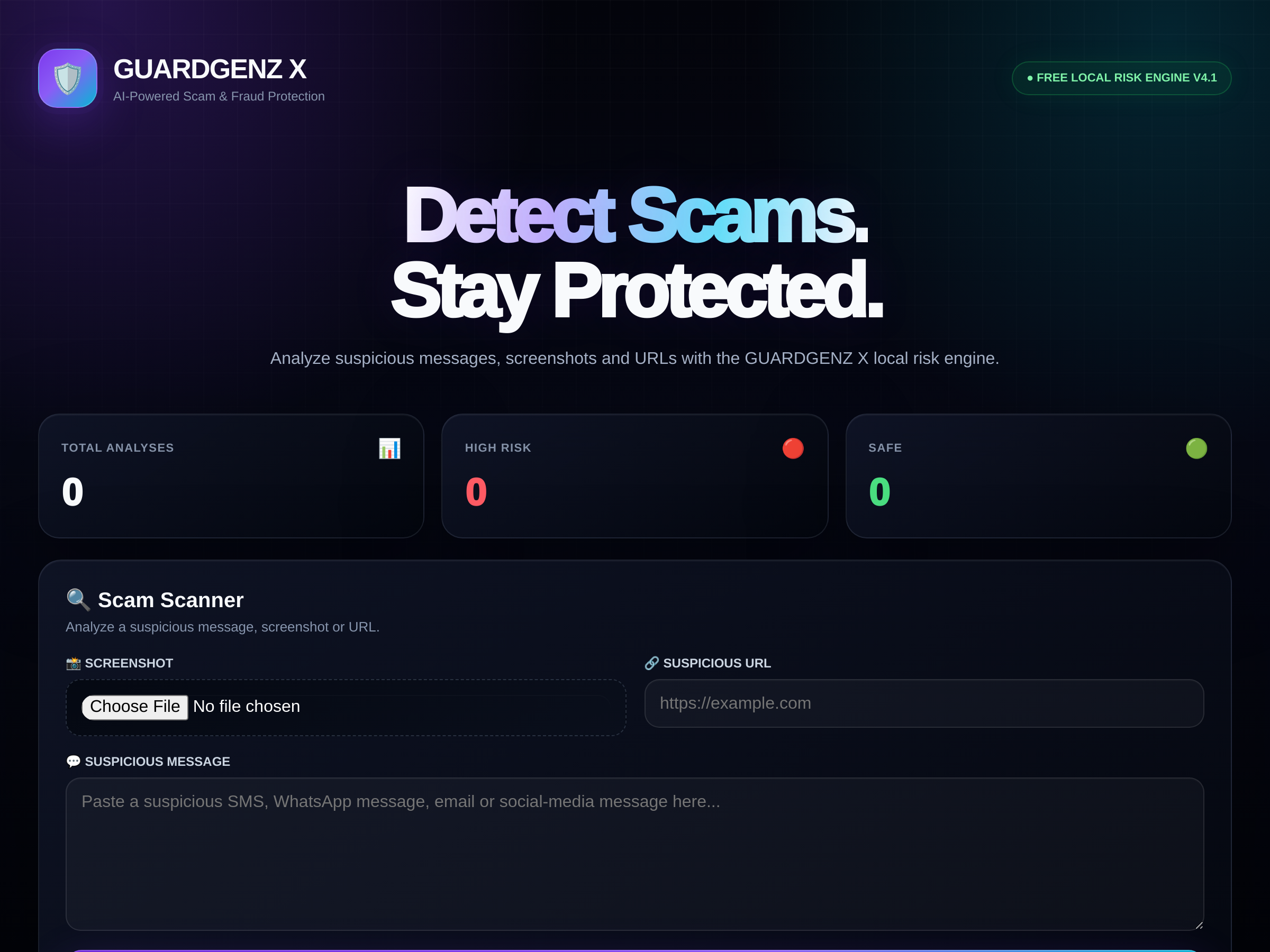 Screenshot of GUARDGENZ X