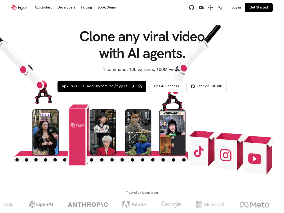 Screenshot of Hypit