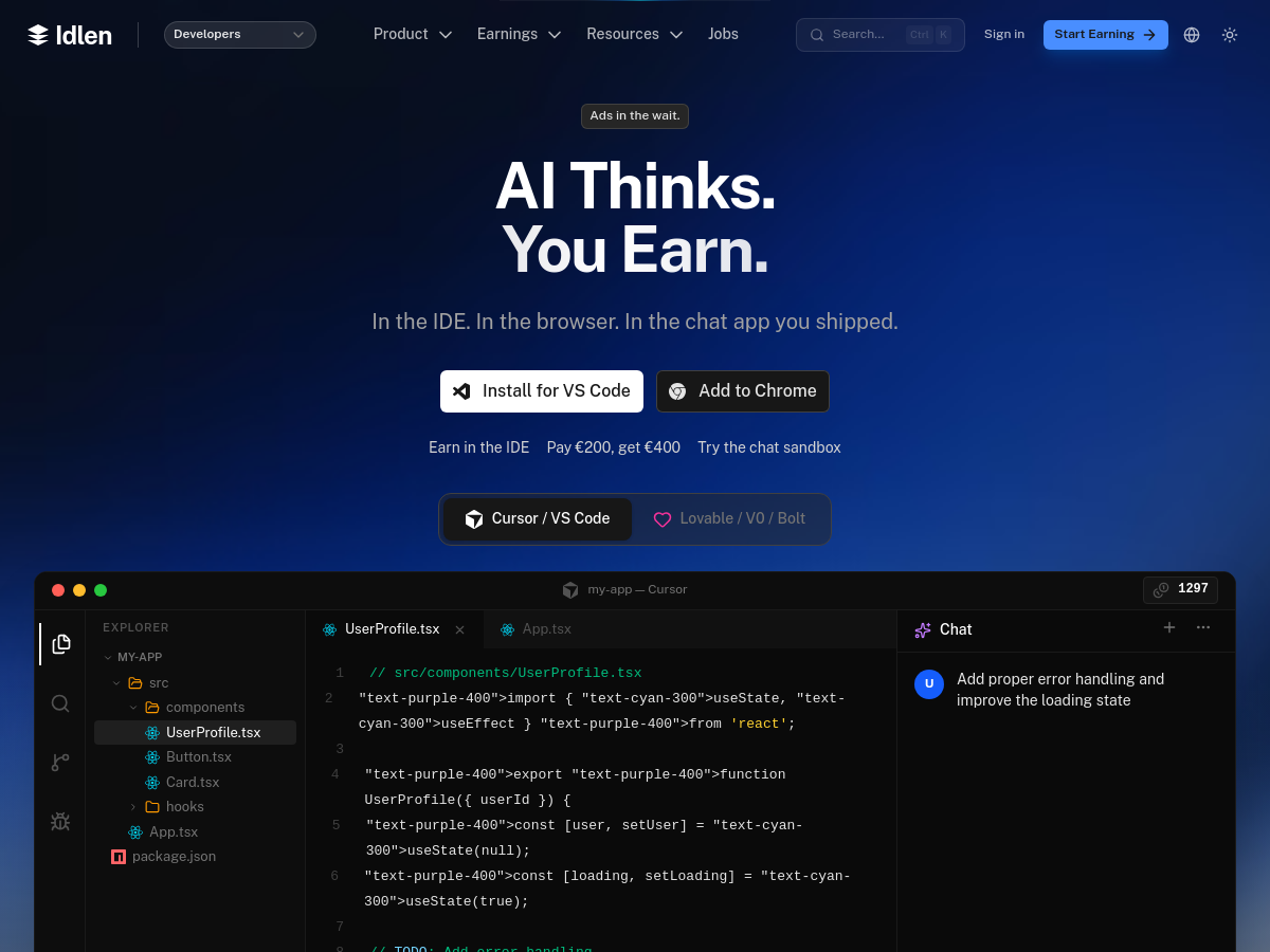 Screenshot of Idlen
