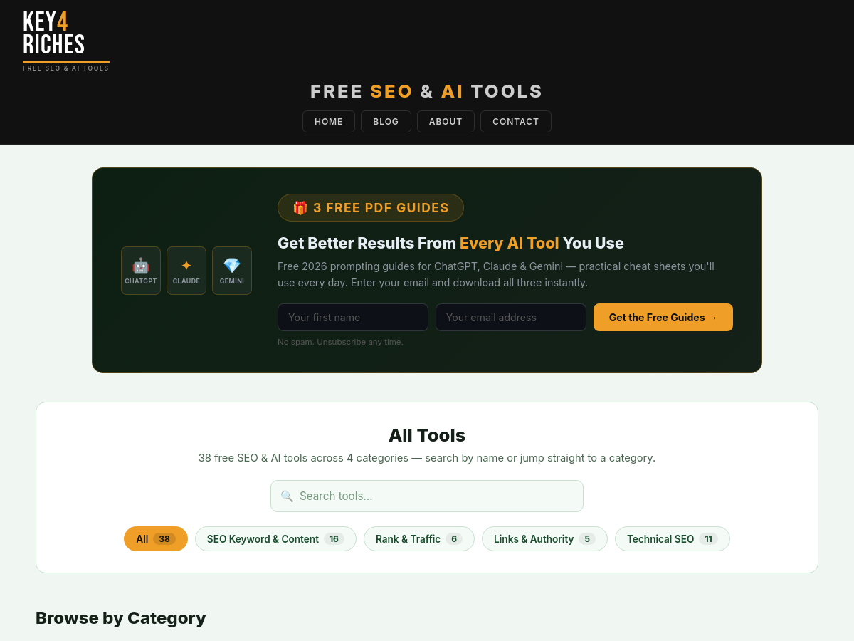 Screenshot of Key For Riches