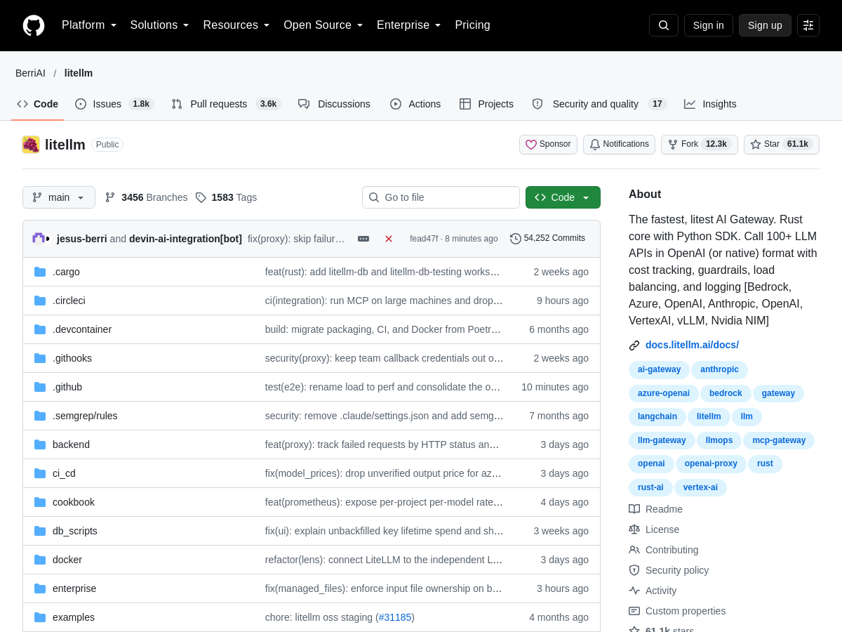 Screenshot of Litellm
