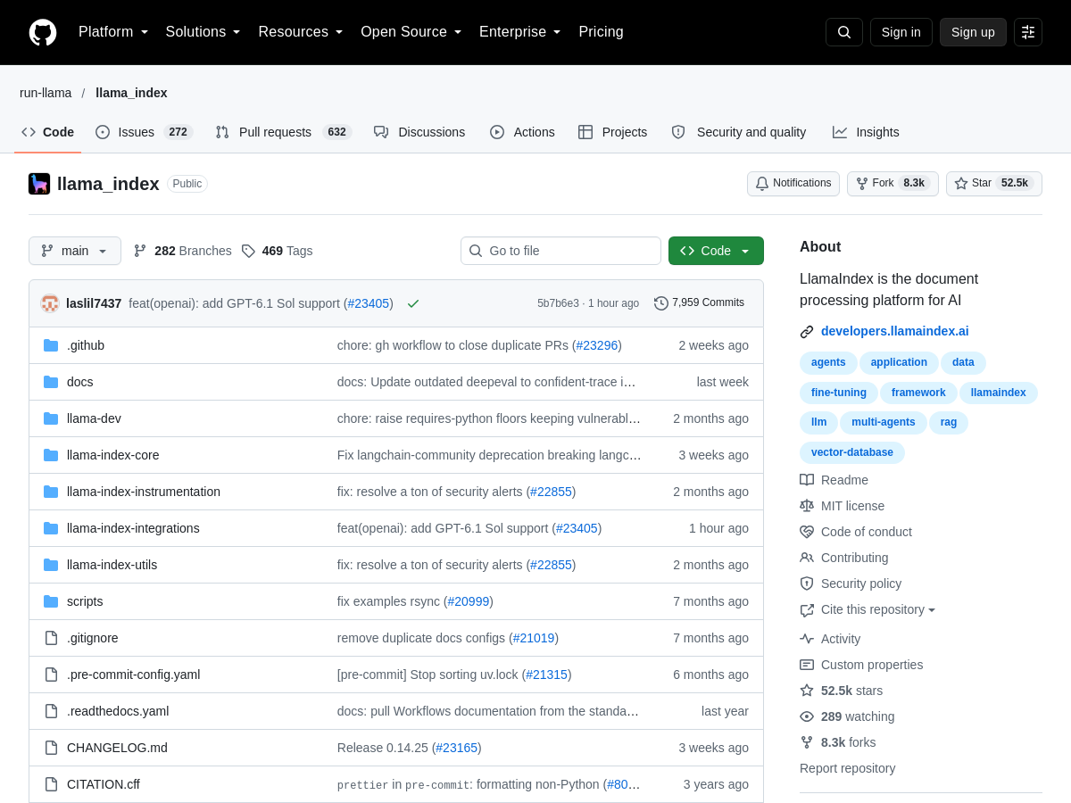 Screenshot of Llama_index
