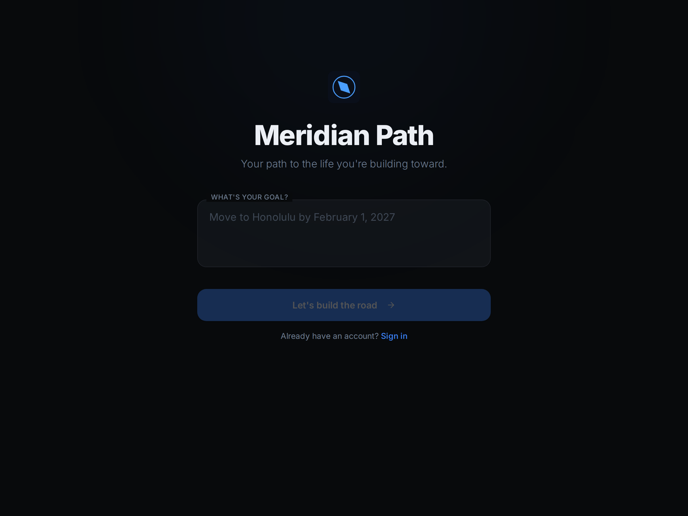Screenshot of Meridian Path