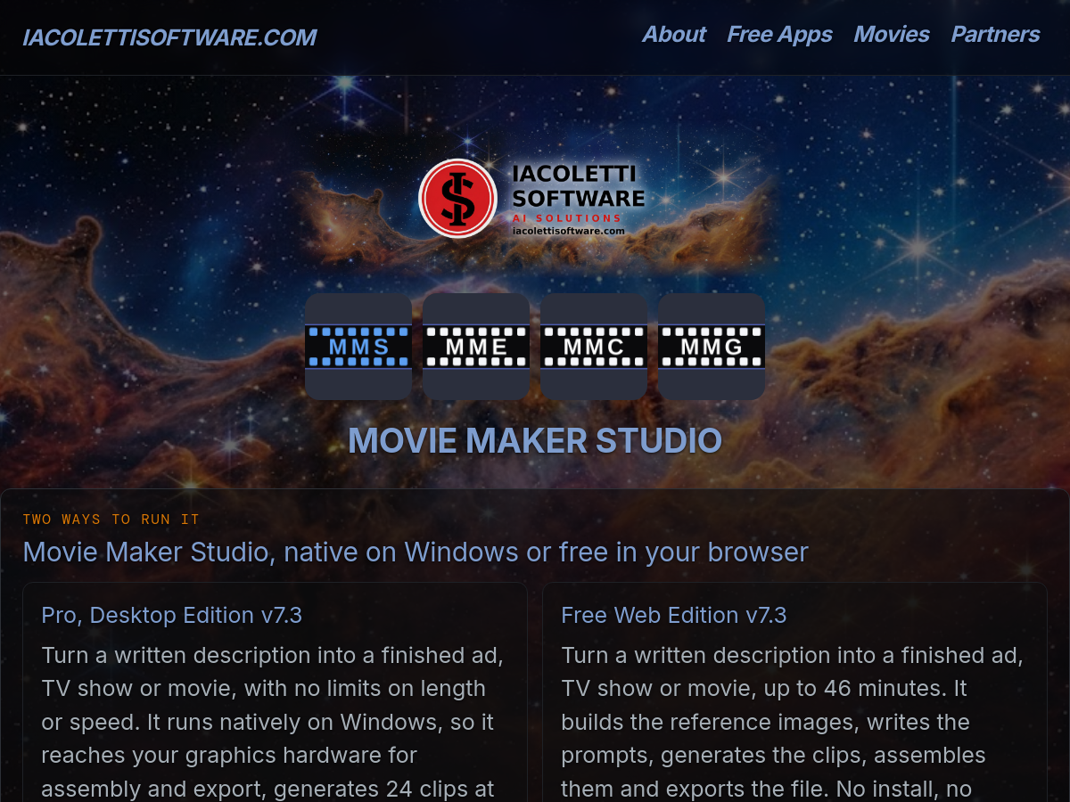 Screenshot of Movie Maker Studio