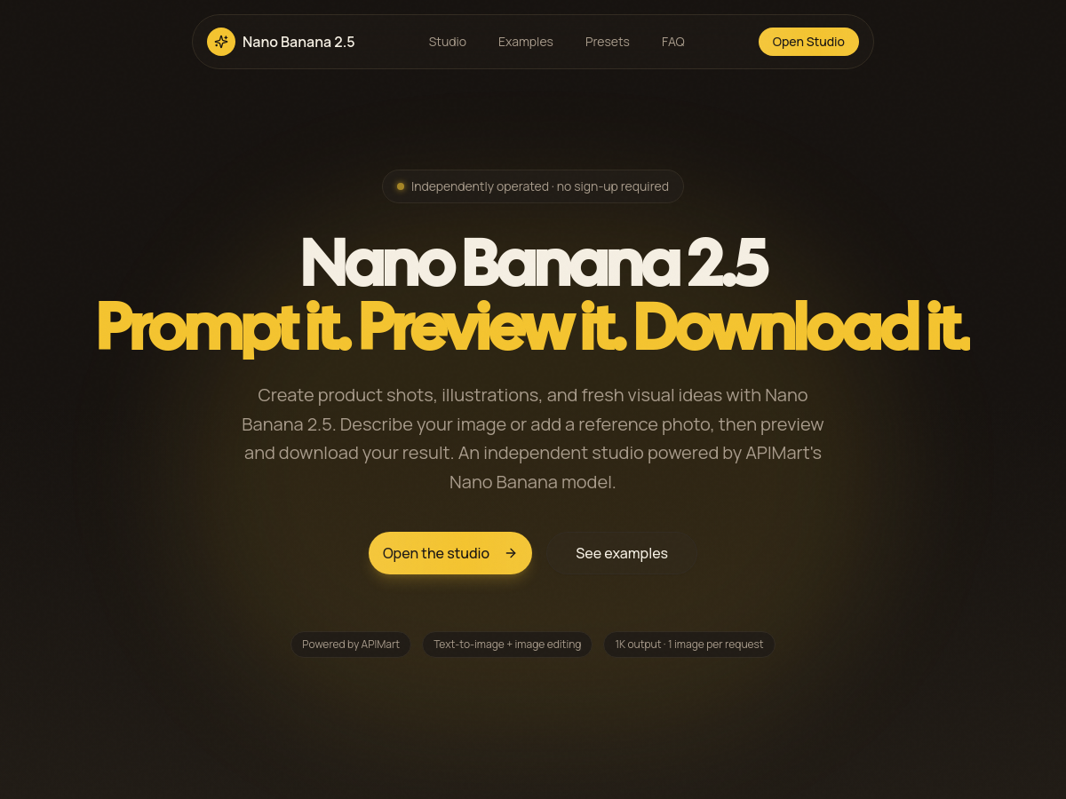 Screenshot of Nano Banana 2.5