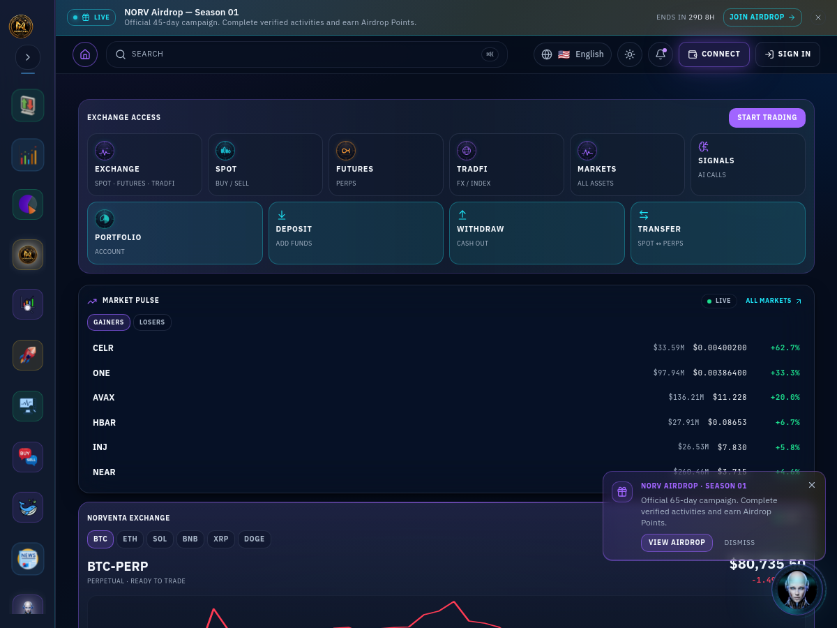 Screenshot of NORVENTA