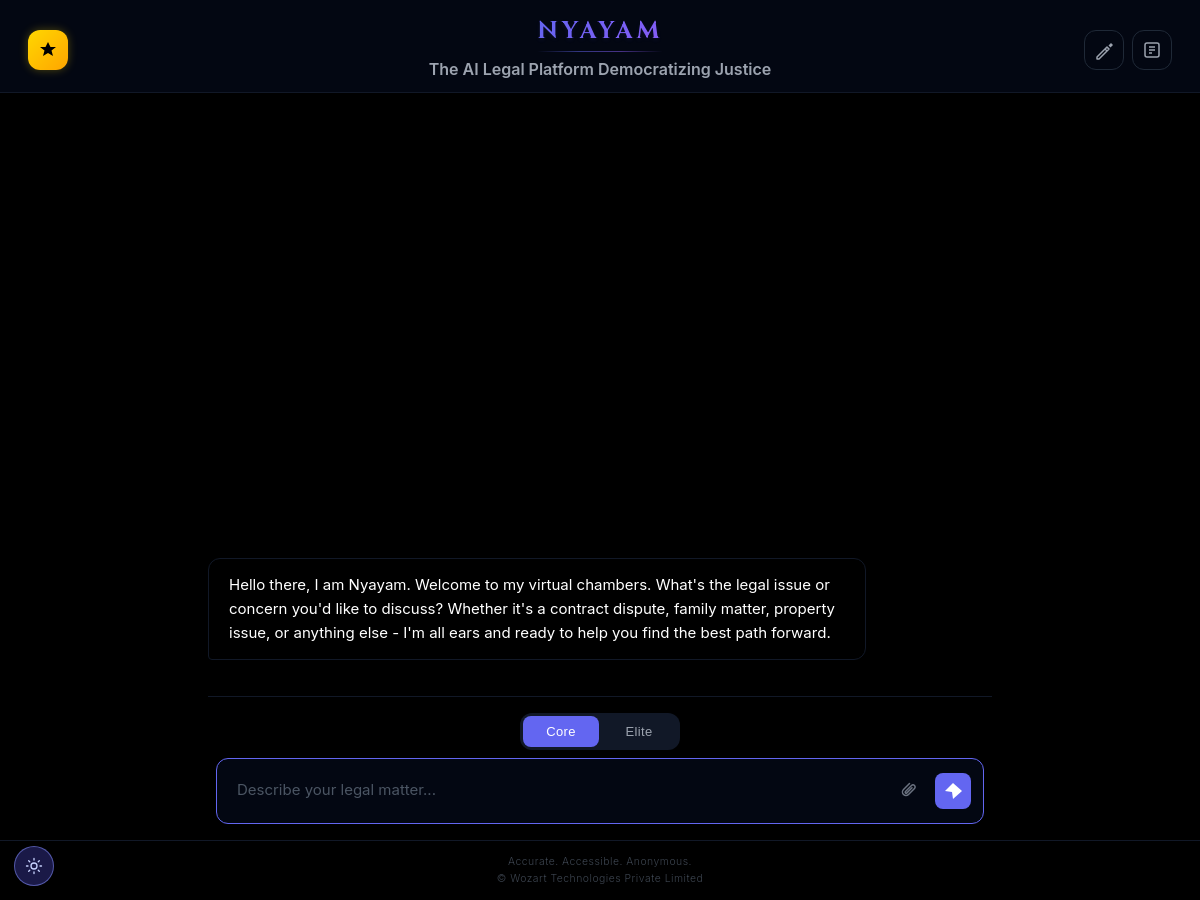 Screenshot of NYAYAM
