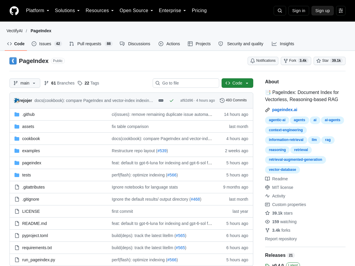 Screenshot of PageIndex