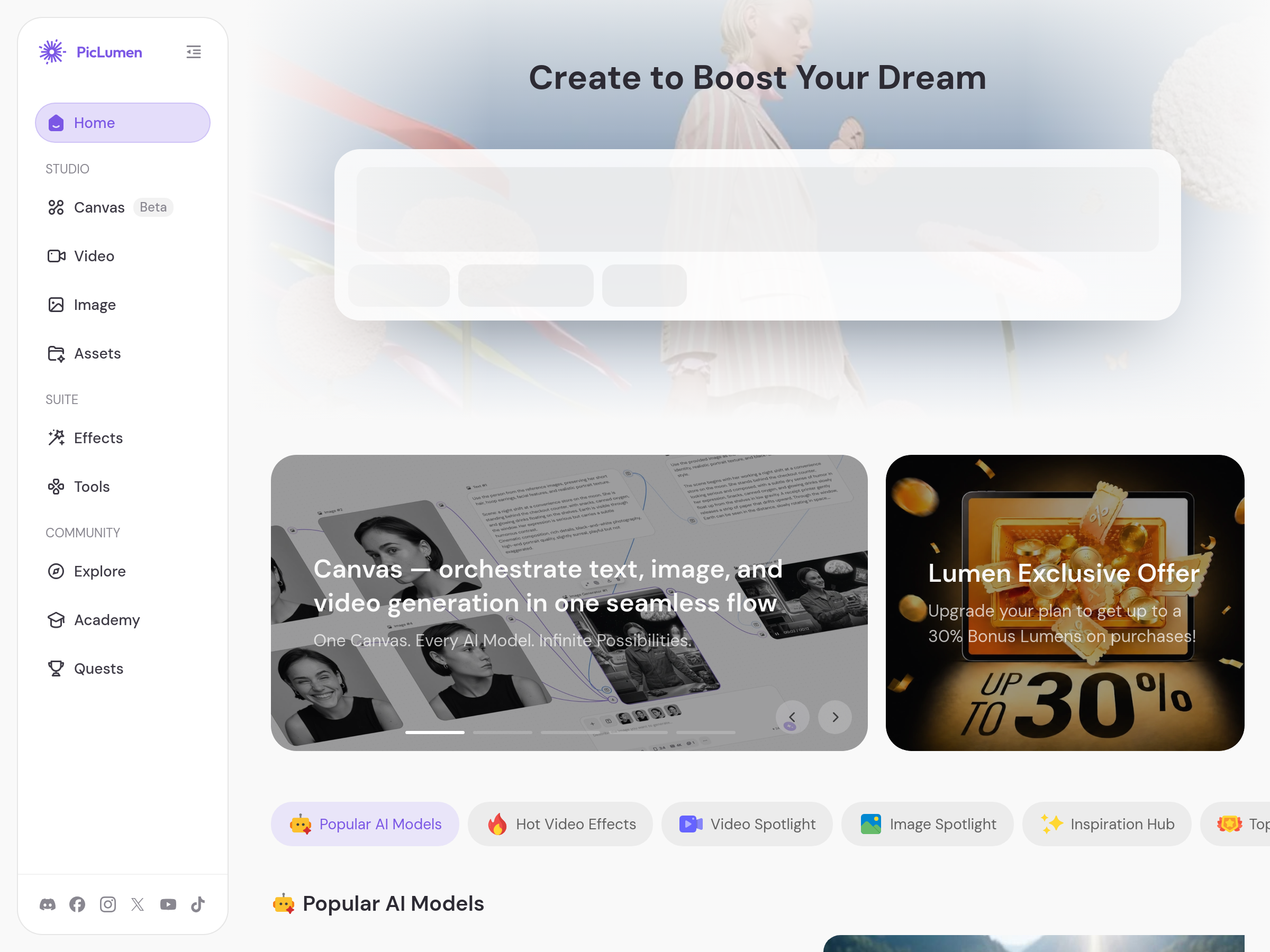Screenshot of PicLumen