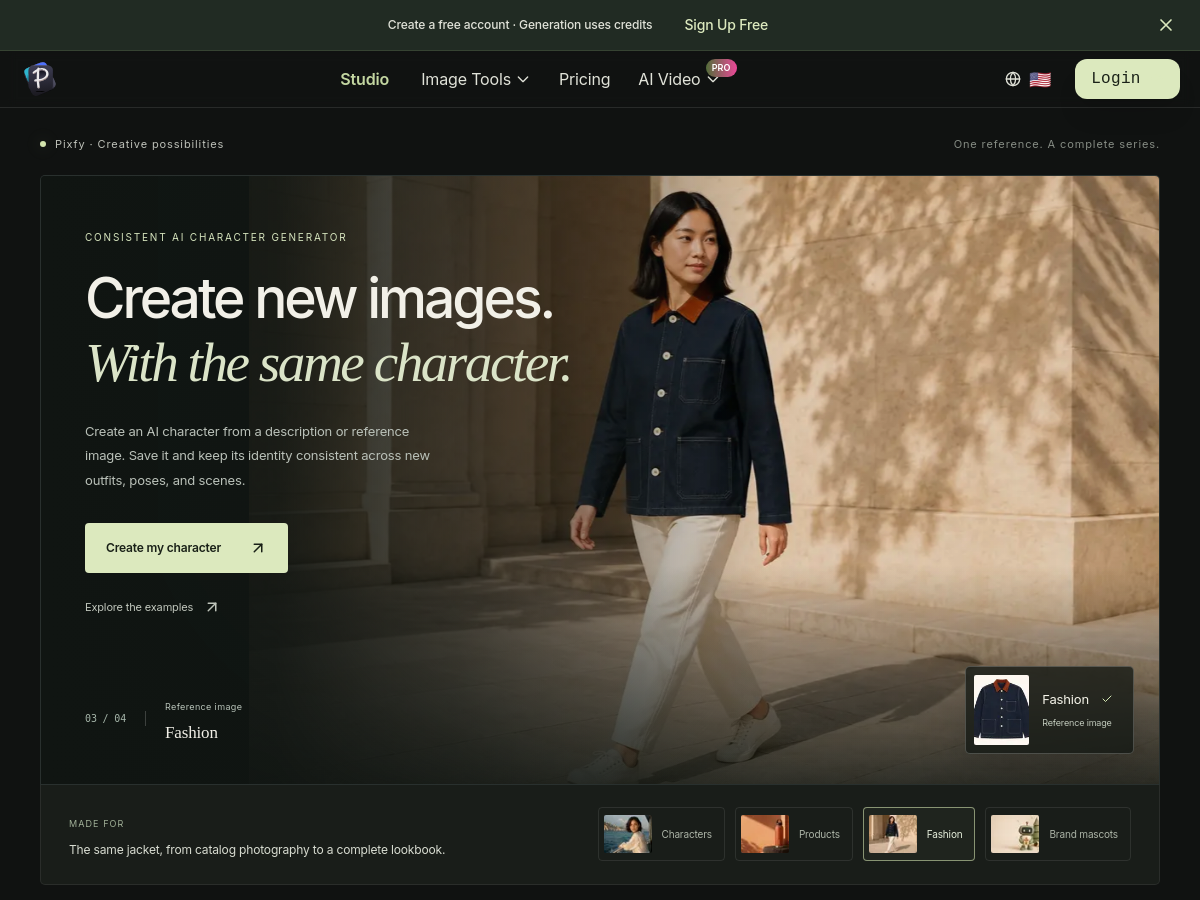 Screenshot of Pixfy