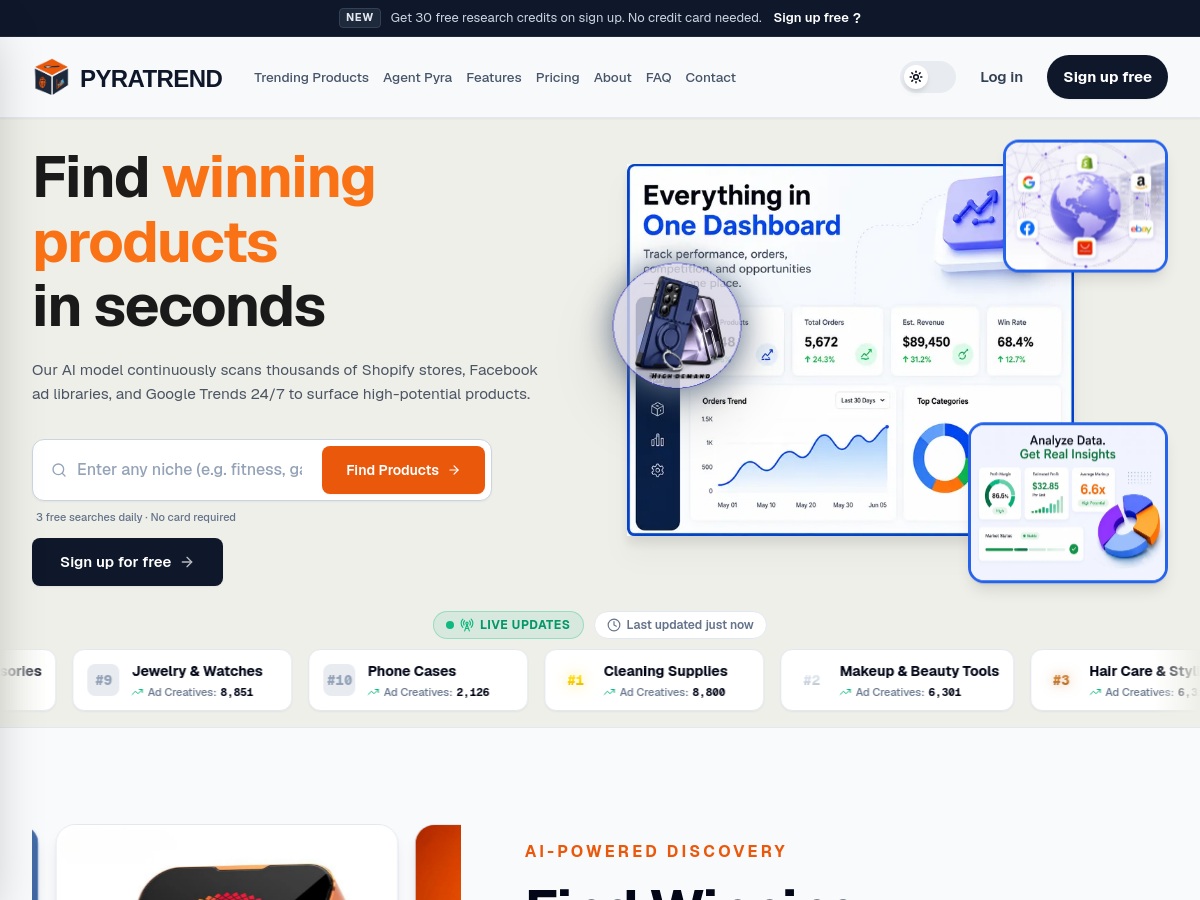 Screenshot of Pyratrend