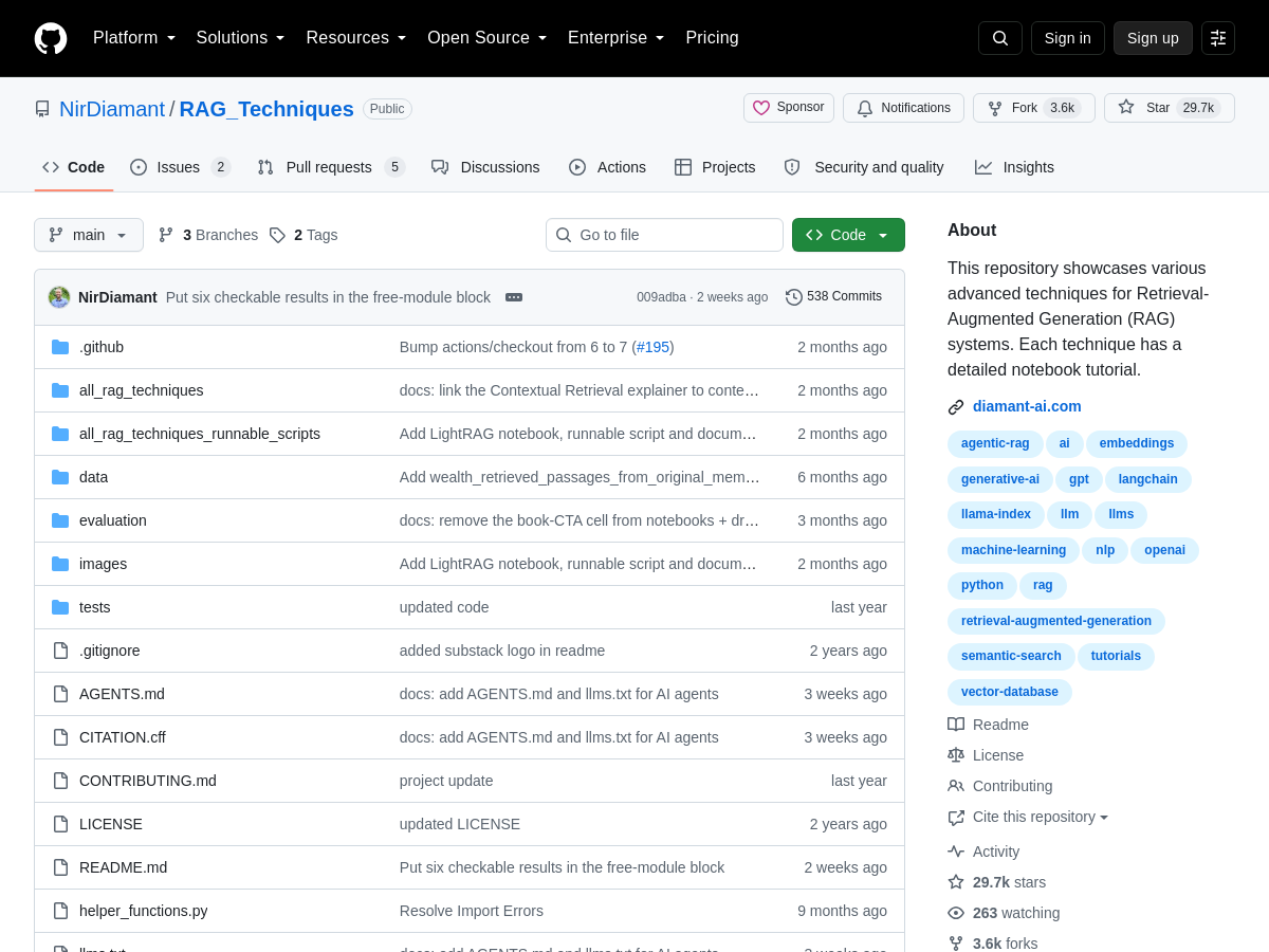 Screenshot of RAG_Techniques