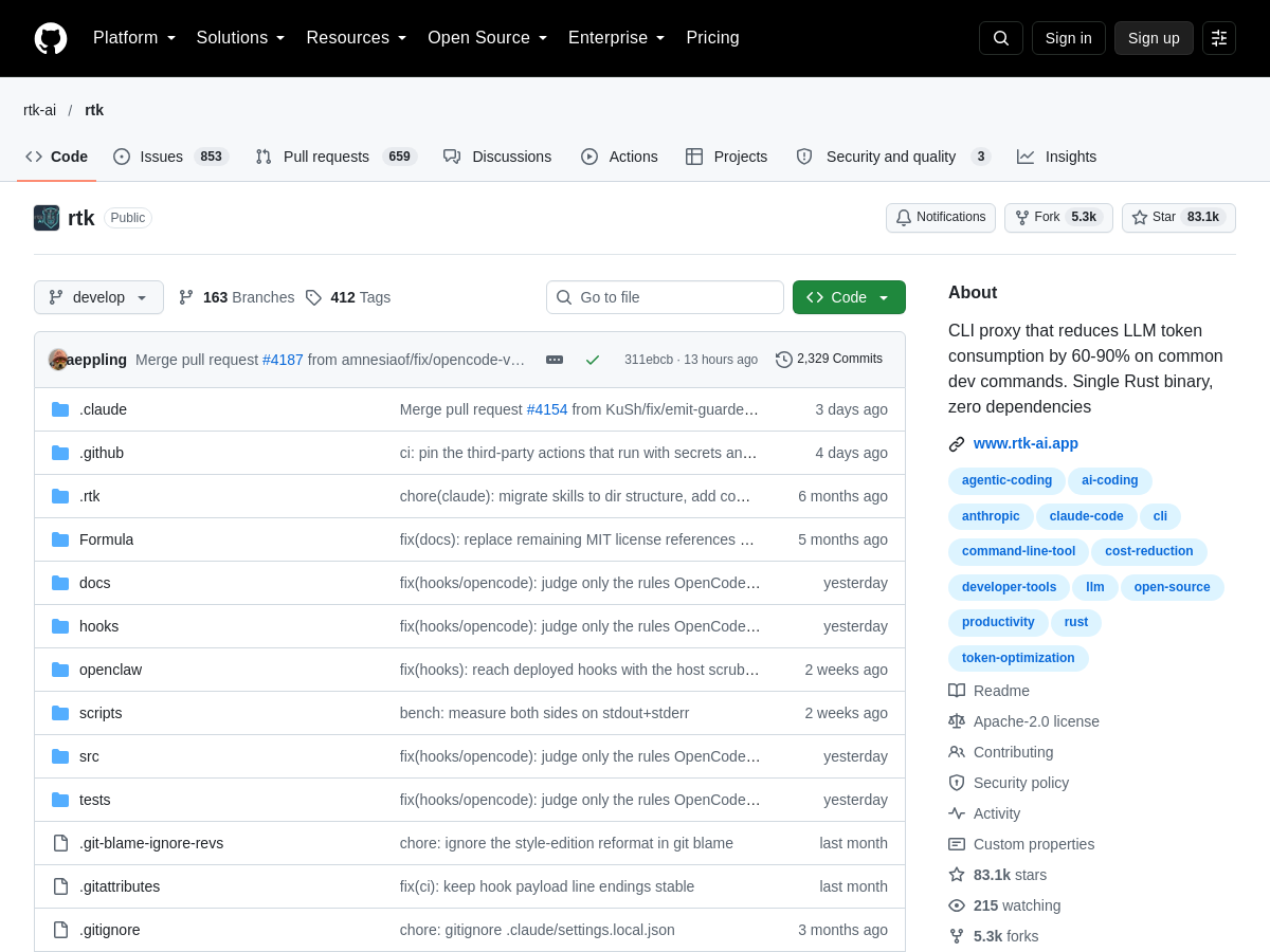 Screenshot of Rtk