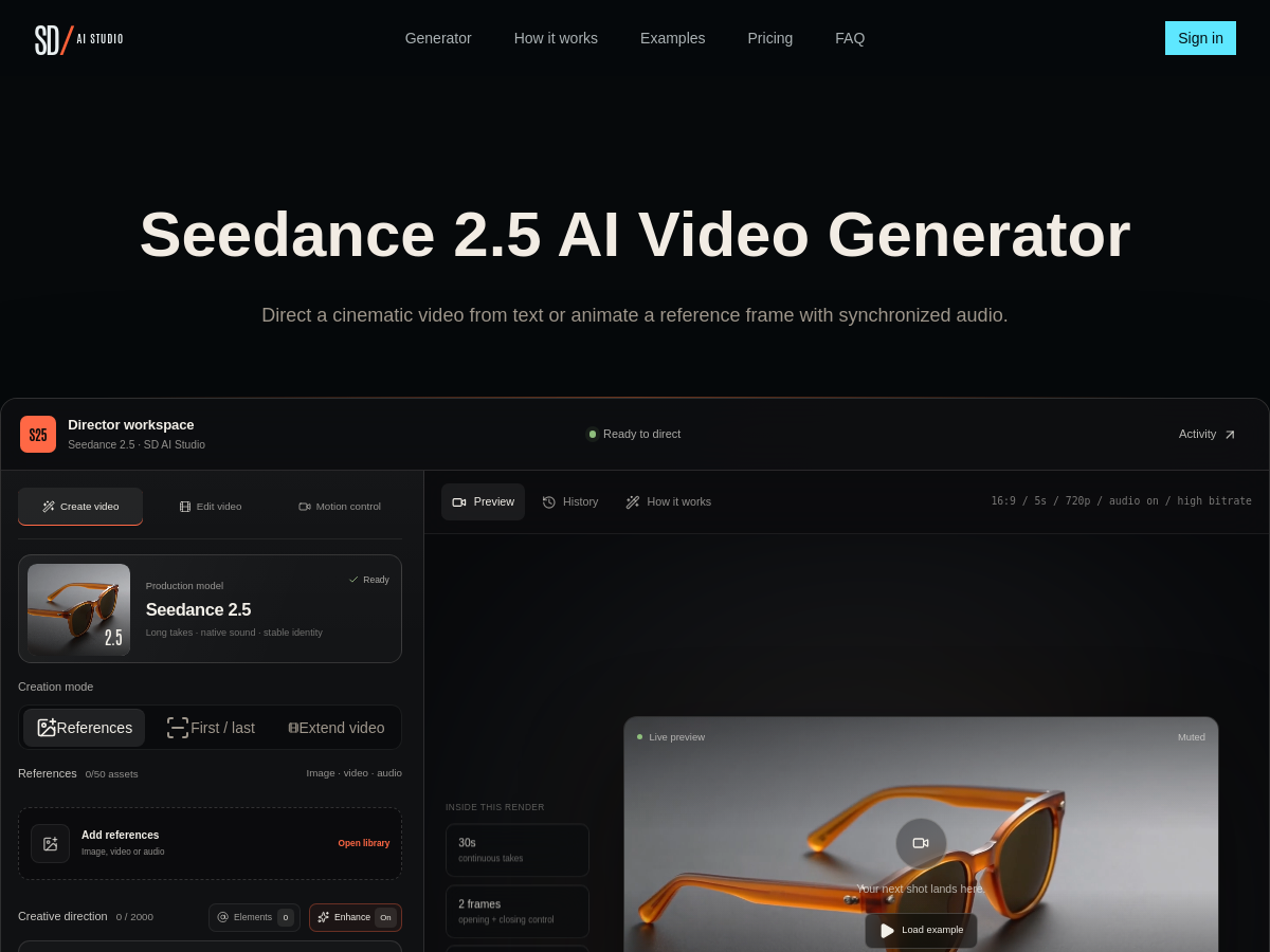 Screenshot of SD AI Studio