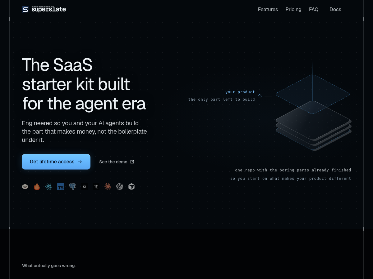 Screenshot of Superslate