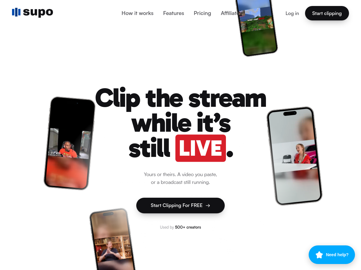 Screenshot of supo