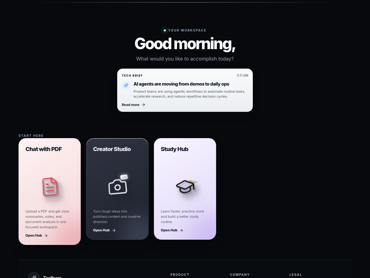 Screenshot of Toolbuxx