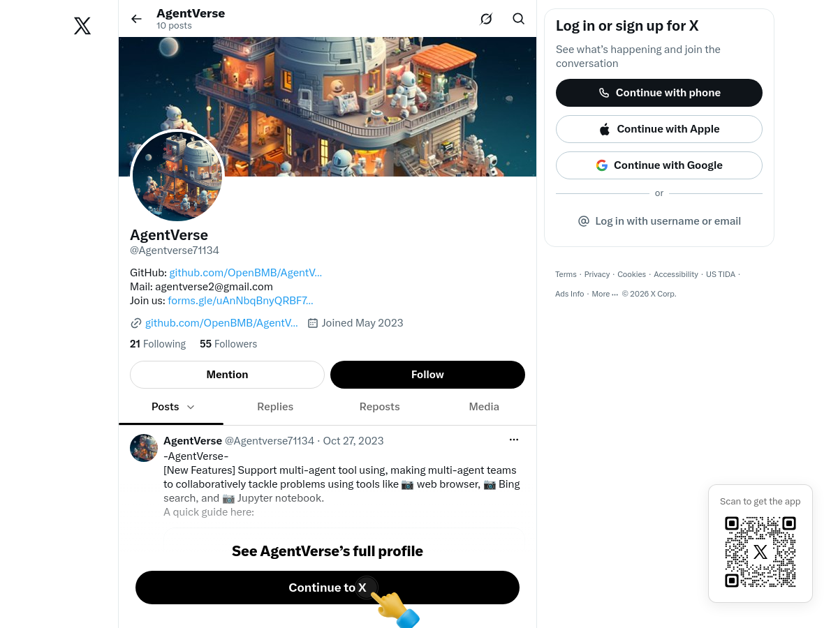 Screenshot of Twitter
