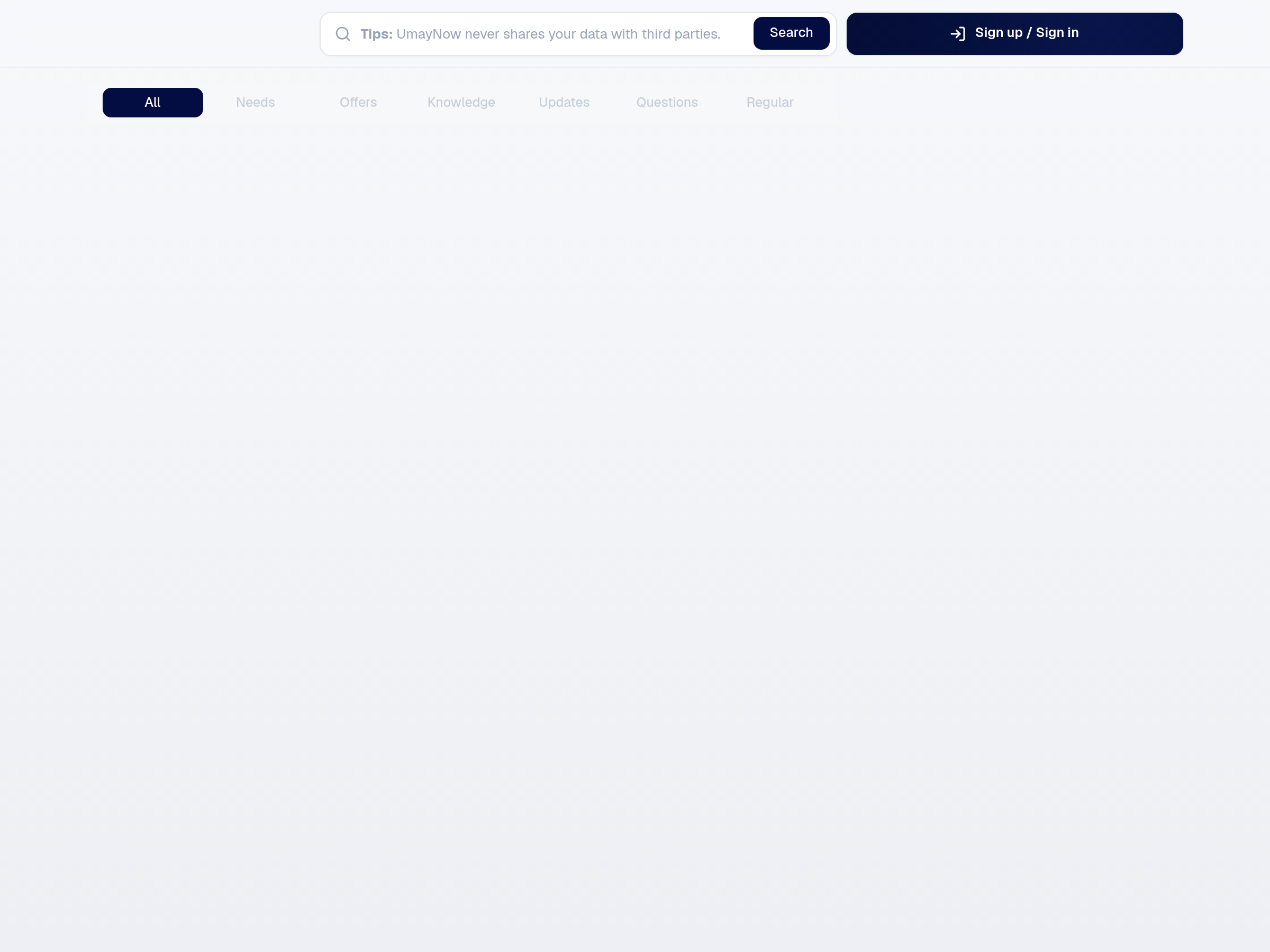 Screenshot of UmayNow