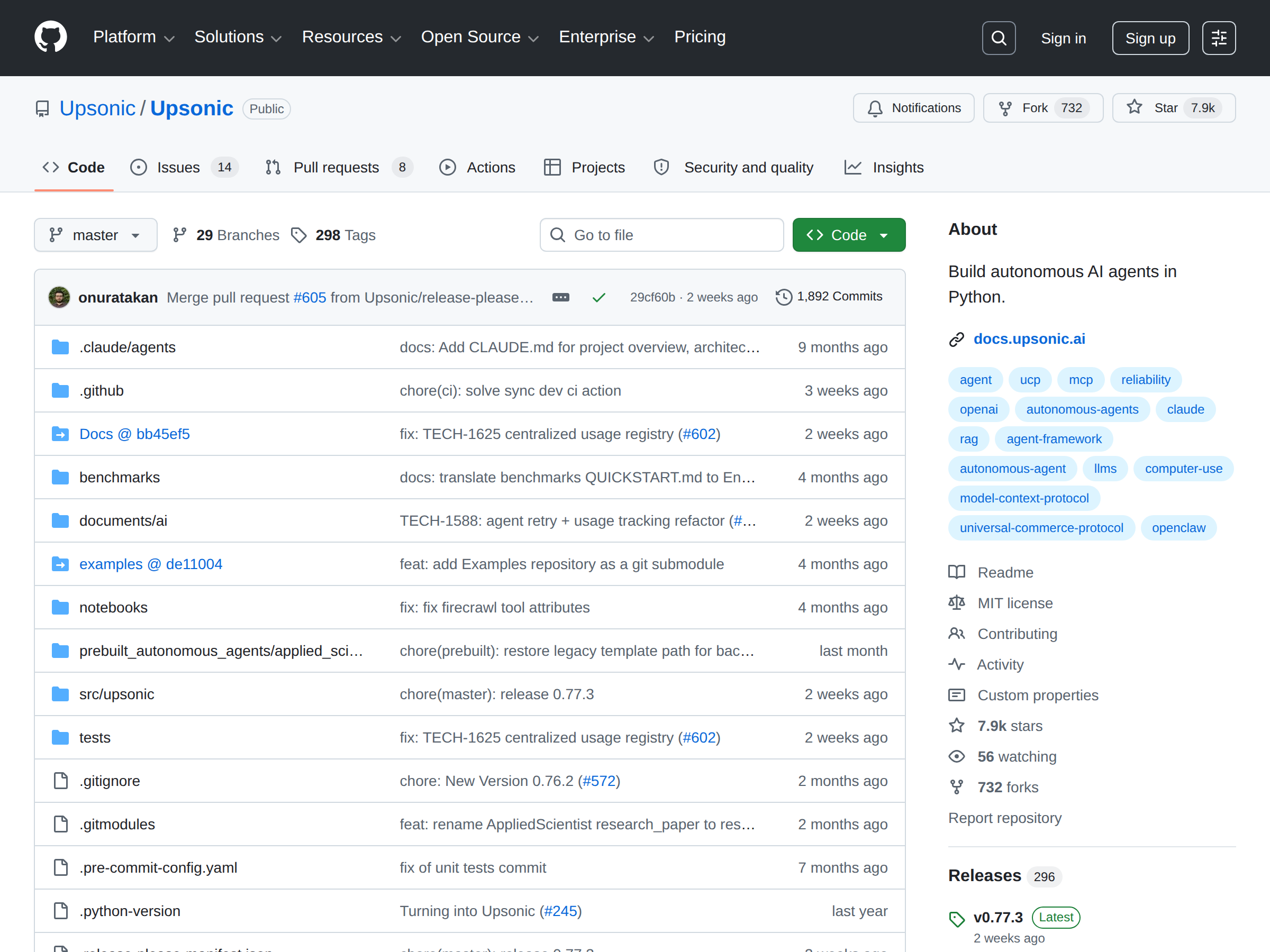 Screenshot of Upsonic
