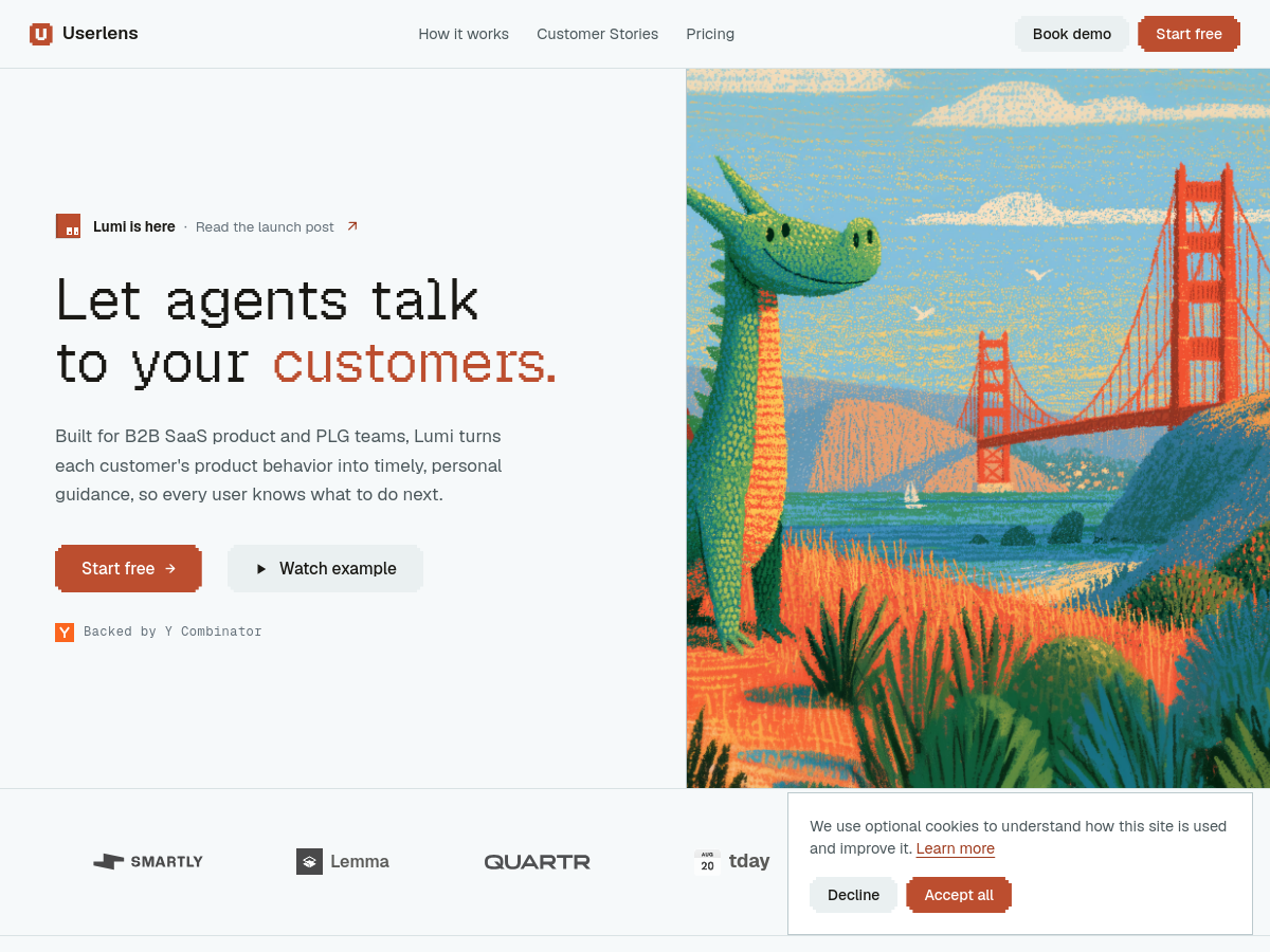 Screenshot of Userlens