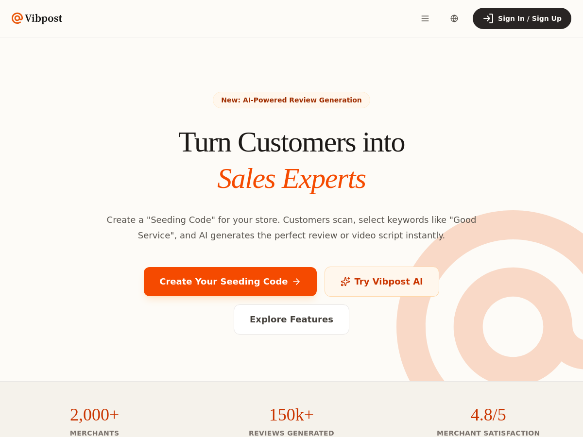 Screenshot of VibPost